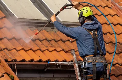 Démoussage et hydrofuge de toiture à Angos